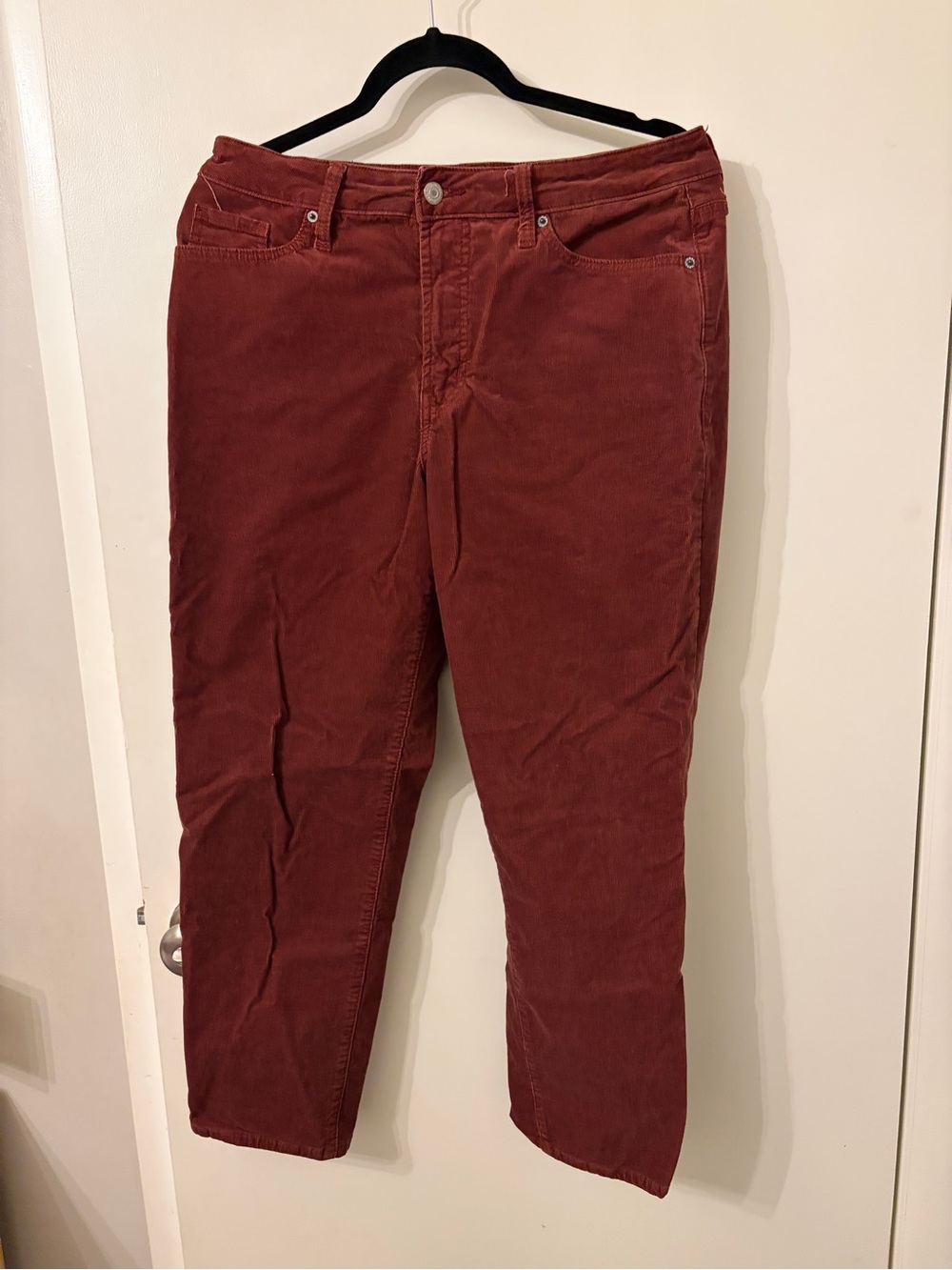 High-Waisted OG Straight Corduroy Ankle Pants